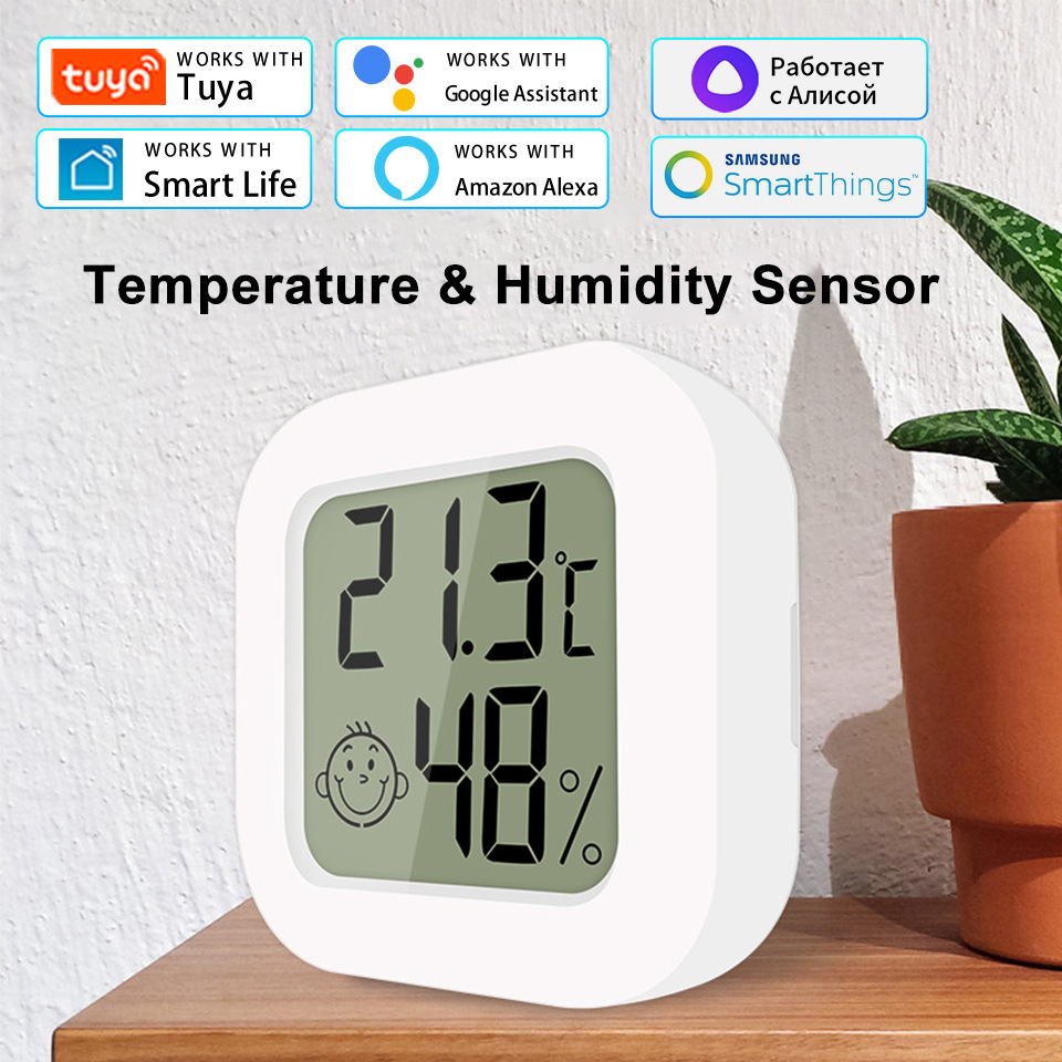 涂鸦温湿度传感器无线tuya智能家居家用zigbee温湿度计温度探测器