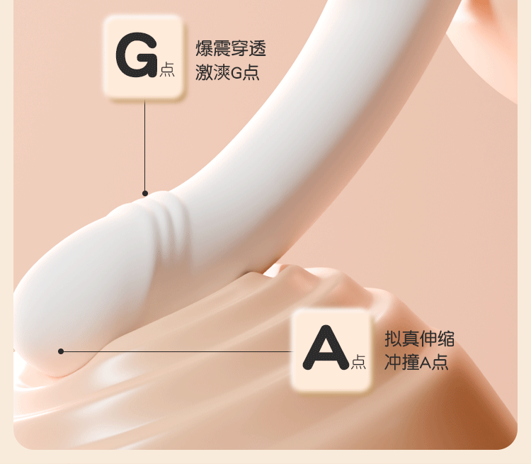 Jiuai Mini Vibrator for Women, ABS Electric Massager Stick, Button Control, White — detail image 23