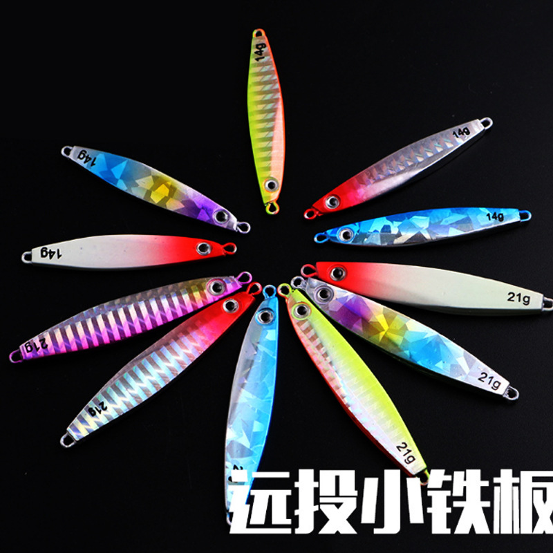 6 Colors Metal Jigging Spoon Fishing Lures Bass Walleye Perch Fresh Water Fishing Lure