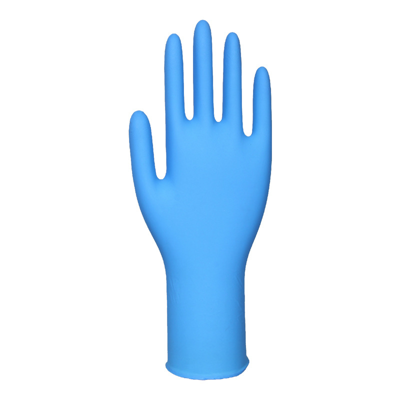 Dengsheng 12 pulgadas alargado engrosado desechable azul puro guantes de nitrilo alimentos industriales peluquería manicura guantes de protección laboral