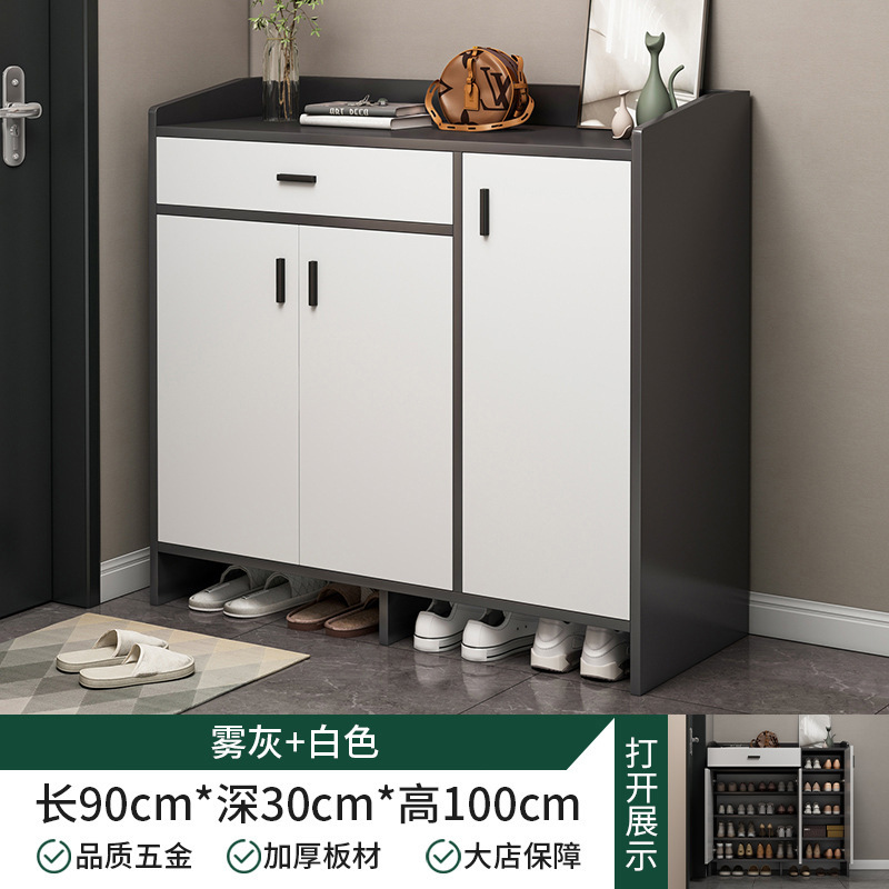 Gabinete de zapatos de puerta doméstica nuevo modelo 2024 explosivo corredor exterior de entrada en el armario de entrada integral de almacenamiento económico de zapatos estante