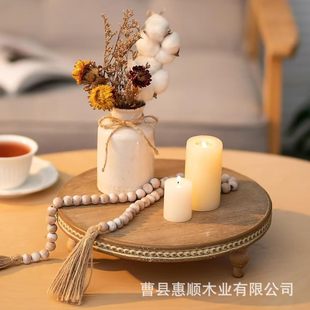 Wooden Candle Tray Candle Centerpiece Table Wedding Home Decoration Candle Holder Base Candle Tray