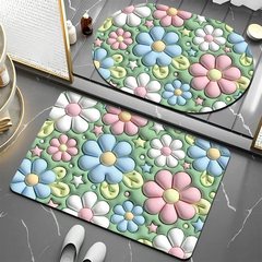Crystal velvet floor mat, door mat, combination floor mat, bathroom non-slip mat, toilet mat, absorbent foot mat, entry mat