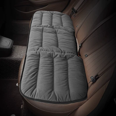 breathable butt cushion single car seat | Seat cushion, seat cover - thickened-down-back-row-long-cushion-gray