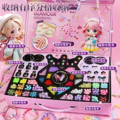 子供ビーズdiy手作りブレスレットネックレスジュエリービーズ女の子宝ギフトボックスセット誕生日プレゼント