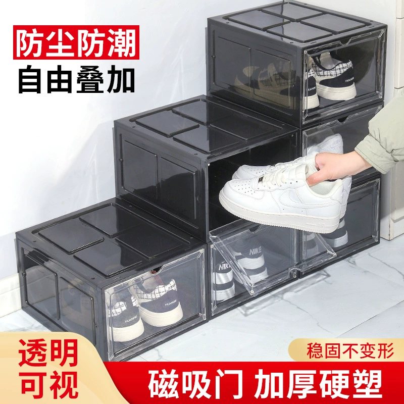 Прозрачная обувная коробка баскетбольный обувной шкаф для отдельного хранения