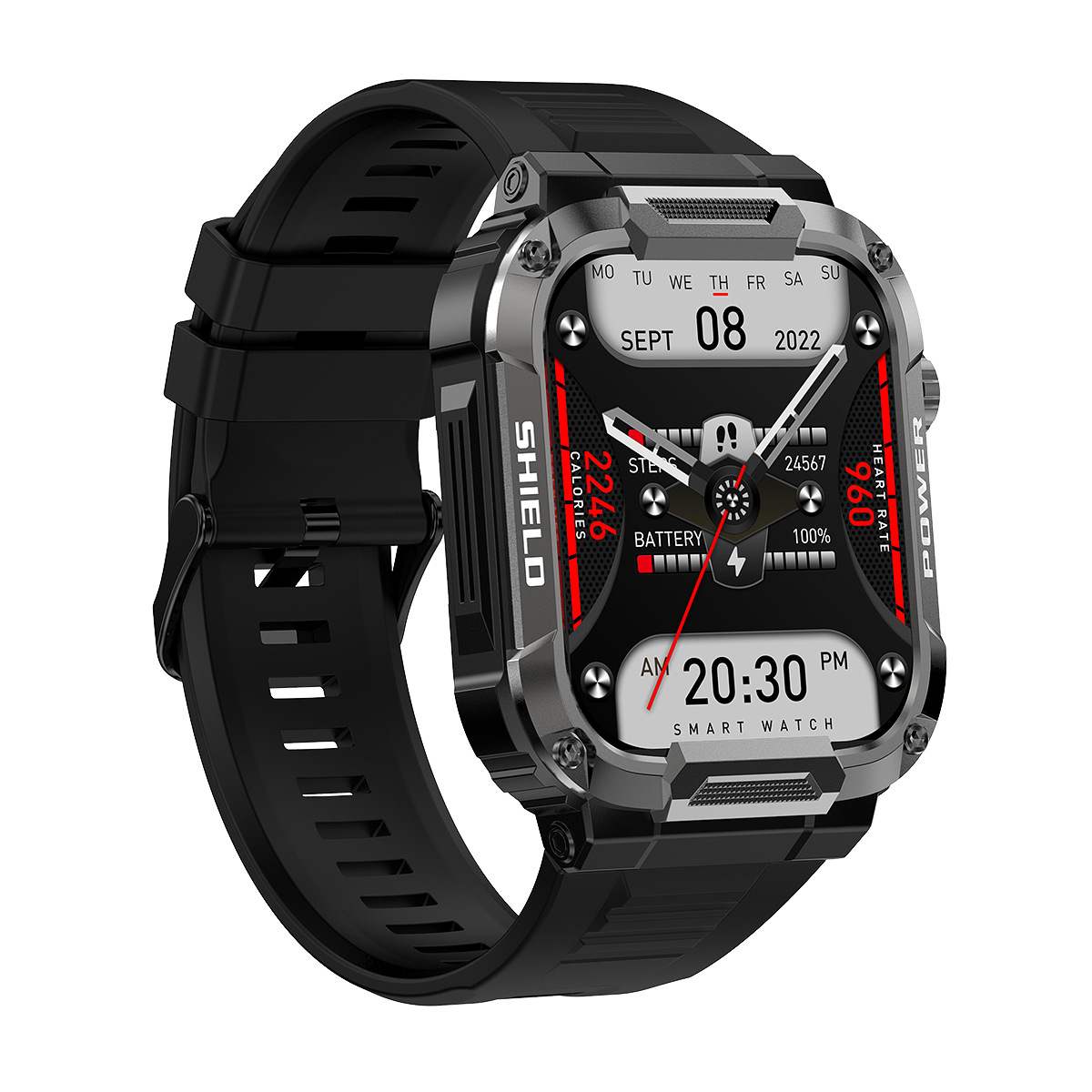 Mixuan nuevo MK66 reloj inteligente Bluetooth llamada inteligente de tres pruebas 1,85 pantalla grande mano inteligente mal monitoreo de la salud
