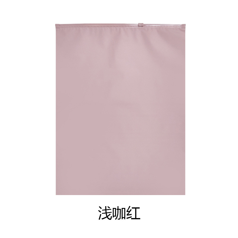 Negro CPE color esmerilado cremallera de plástico ropa opaco sombreado bolsa de embalaje suministros privados bolsa de embalaje