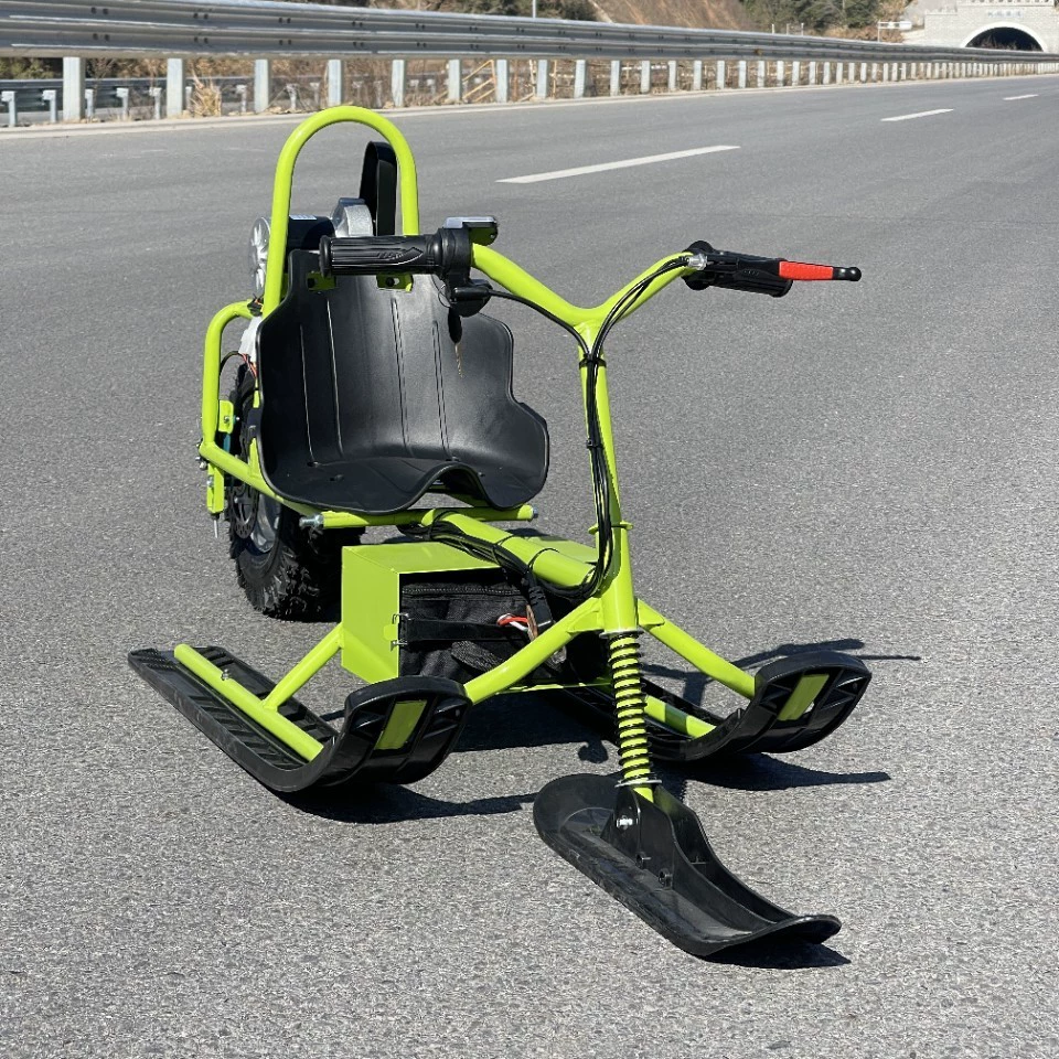 Электрический Snow Scooter (Skiper) с мотором 24В 350 Вт, съемный аккумулятор, запас хода 15 км