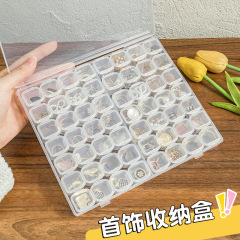 携帯式透明アクセサリーケースピアスネックレスピアストレイカラー収納ケースコンパクトで洗練されたイヤリング酸化防止ケース