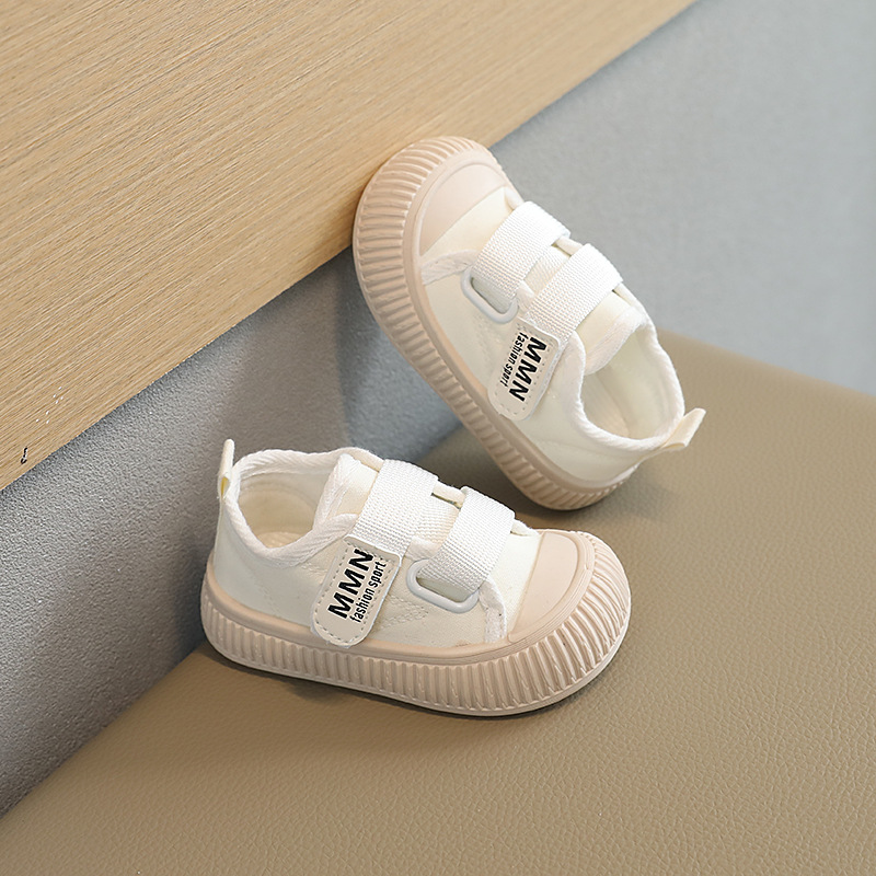 Scarpe di tela per bambini per ragazze, primavera autunno suola morbida bianca tavola versatile per bambini di piccole e medie dimensioni_voghion.com