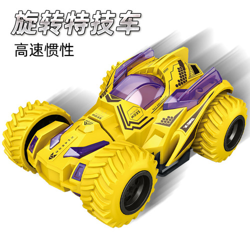 Cross-border car children's four-wheel drive inertia off-road vehicle stunt dump truck boy deformed toy car street stall wholesale