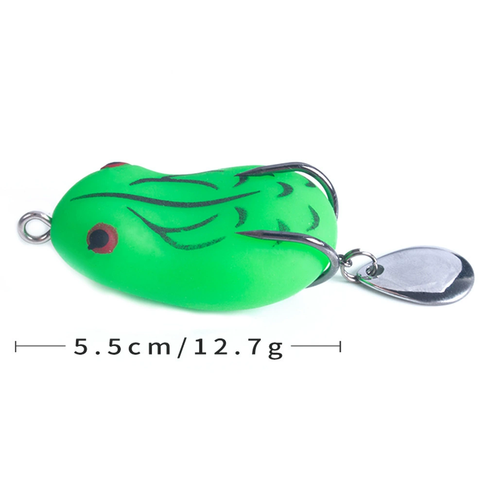 Hengjia новая чёрная блестящая маленькая лягушка-приманка 8G14G мягкая кроличья лягушка, фирменная приманка