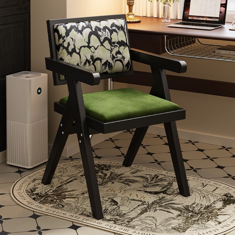 Vintage Imitation Wood Dining Chair, Wabi-Sabi Style Home Dining Table Chair, Chandigarh Stool, Retro Armchair with Backrest Vintage Imitation Wood Dining Chair, Wabi-Sabi Style Home Dining Table Chair, Chandigarh Stool, Retro Armchair with Backrest