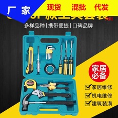 厂家直销五金工具箱套装车载家用老虎钳扳手螺丝刀组合工具 套装