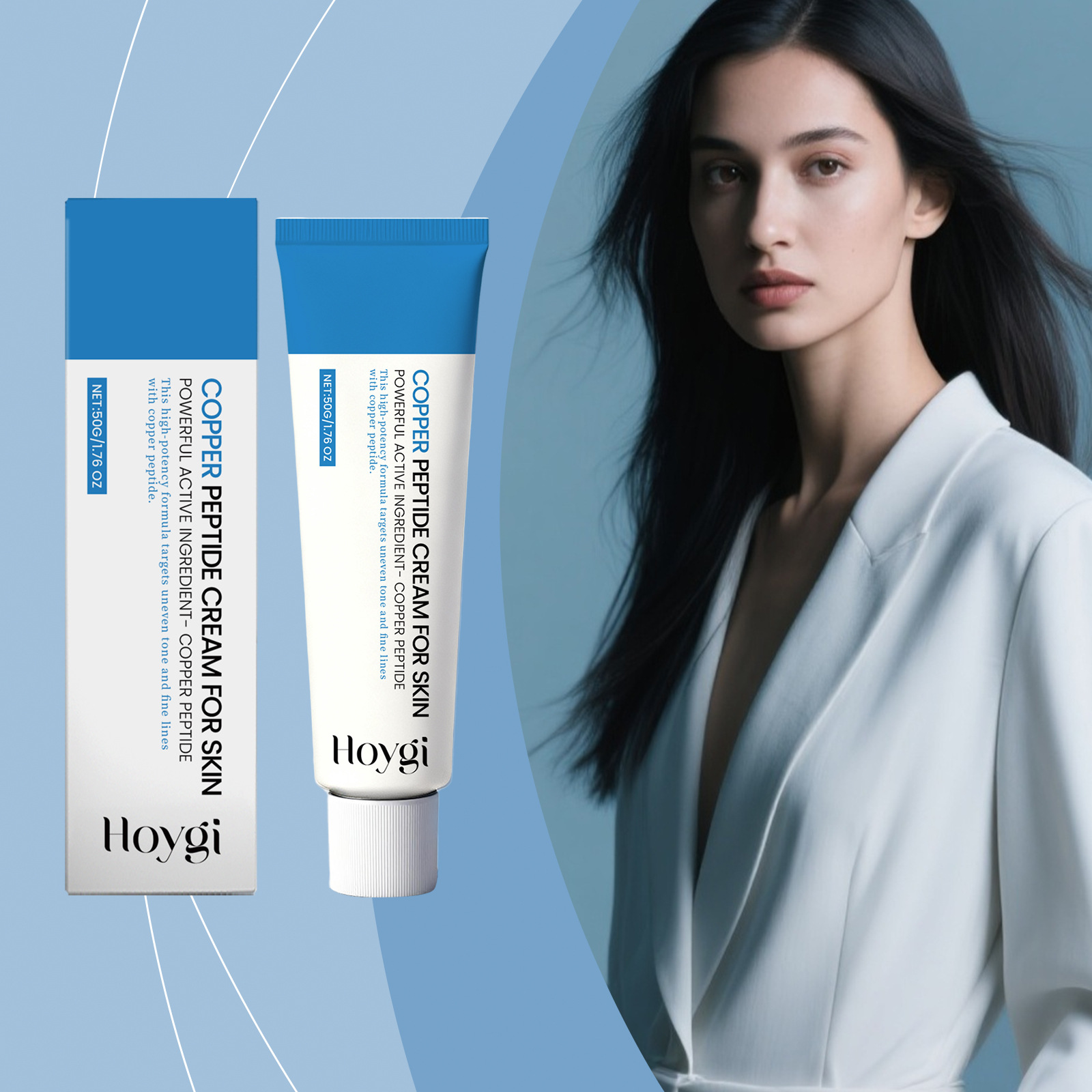 Hoygi Moisturizing Cream, Dense Texture, Polypeptide Elasticity, Hydrating and Softening Facial Cream, Gentle Moisturizing and Nourishing Cream