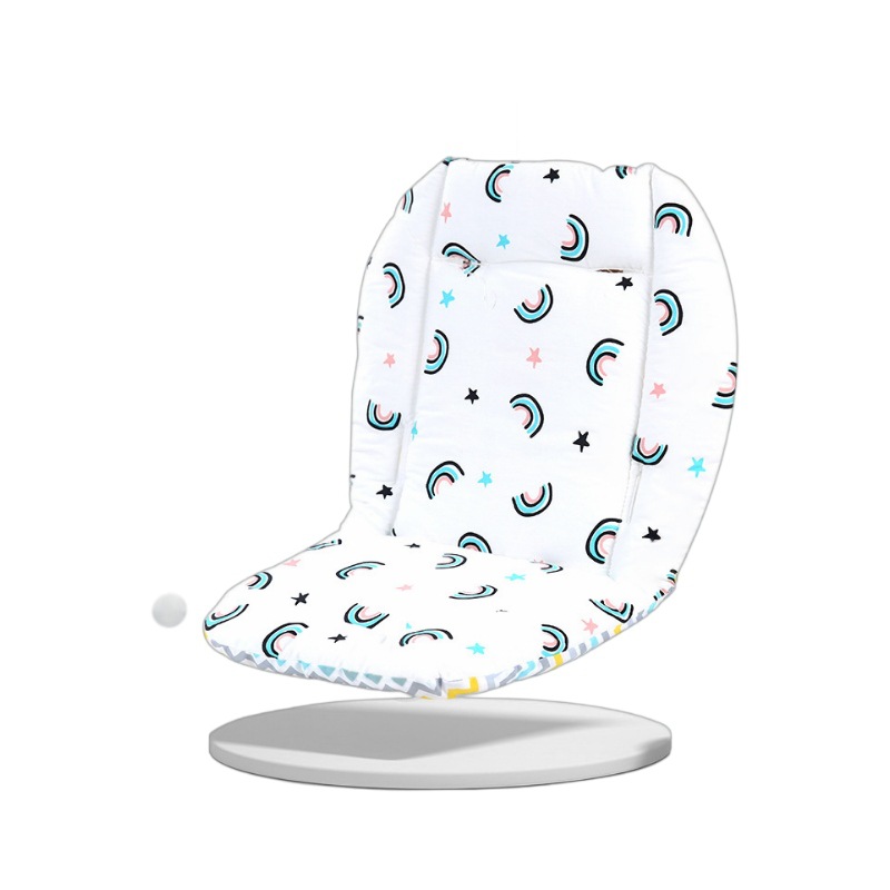 Cochecito de bebé cojín Primavera, Otoño e Invierno cojín cuatro estaciones cojín universal Walker espesado cojín de algodón Silla de comedor cojín de algodón puro
