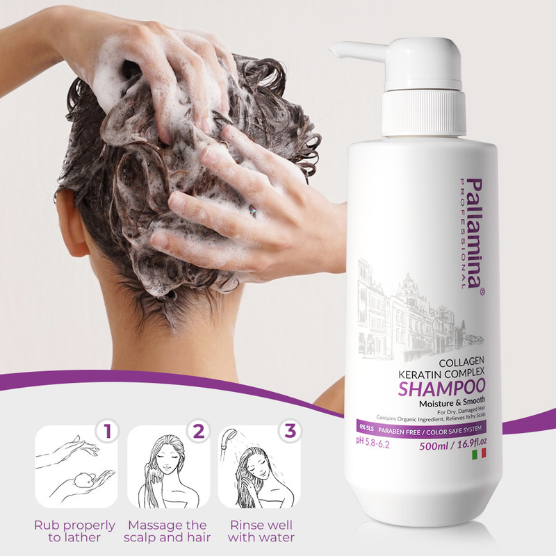 Pallamina潤い滑らかシャンプーケラチンコラーゲンシャンプー深層洗浄ヘアケア製品|undefined