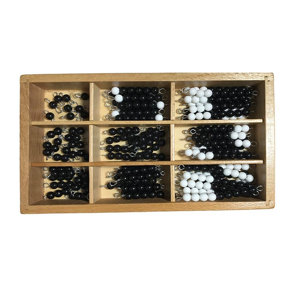 Black and white bead stick