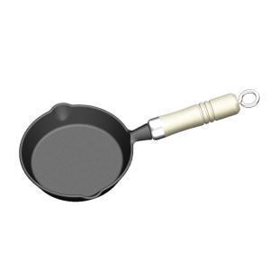 Far Reaching Precision Casting Best Selling Style 6inch Cast Iron Pan Non-Stick Egg Frying Pan