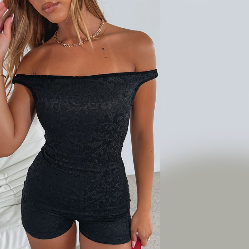JY25113 mono de un solo hombro de encaje de nuevo estilo totalmente alojado para mujer 2025 venta caliente transfronteriza reparación de cuerpo ajustado