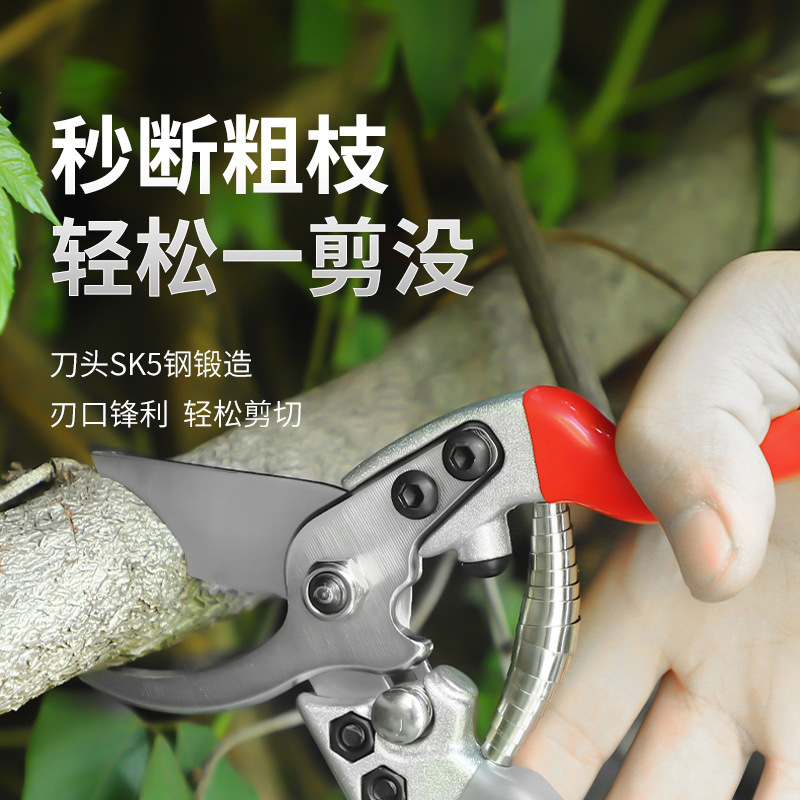 跨境园林工具多功能园艺花园果树果枝树sk5材质园艺省力修枝剪刀