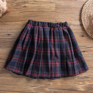Korean Style Girls' Pleated Skirt, College Style Plaid Short Skirt, Half-Body Skirt, Can Be Worn in All Seasons, Waist-Cinching Skirt, Girls' Pleated Short Skirt