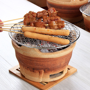 Vintage Mini Tat Stove Carbon Grill Household Charcoal Stove Charcoal Barbecue Grill Meat Grill Clay Carbon Stove Small Earth Stove Carbon Stove