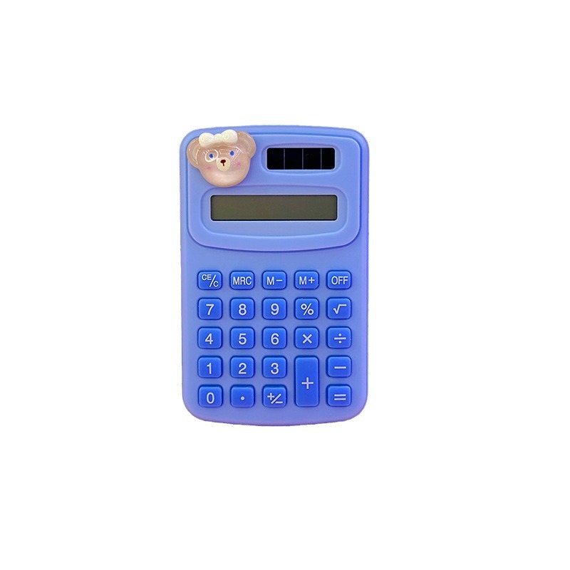 Calculadora de dibujos animados adorable mini portable estudiantes de oficina macarón colorido computadora de alto valor al por mayor