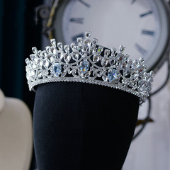 皇冠頭飾新娘水滴奢華婚禮水鑽歐式婚紗影樓造型王冠髮飾配飾品