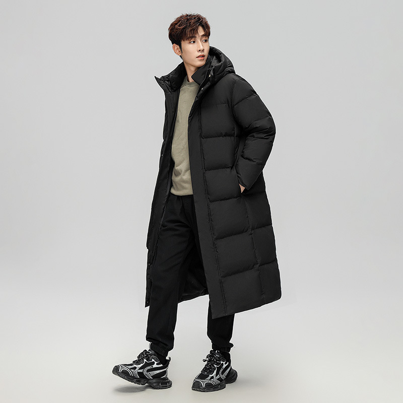 Chaqueta de plumón transfronteriza para hombres de invierno de estudiantes universitarios de moda guapo estudiante de secundaria grueso chaqueta de plumón de pareja frío extremo