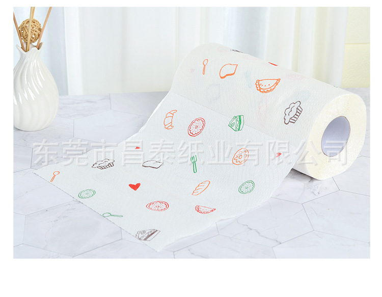 Toalla de Papel en Rollo para Cocina de 3 Capas en Pulpa de Madera Absorbente para Navidad image 15