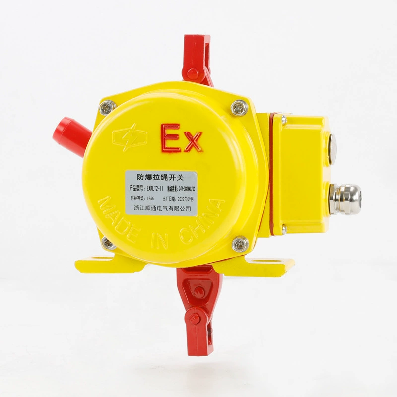 Explosion-proof waterproof switch key on lanyard, belt with cord