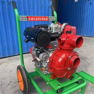 柴油机水泵高流量扬程防汛救援拖车抽水泵应急抢险排涝移动泵车