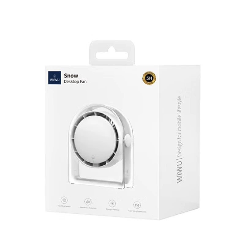 WIWU Jima Shishi настольный снежинка вентилятор маленький настольный ультра-тихий USB электрический вентилятор портативный холодильный артефакт новый