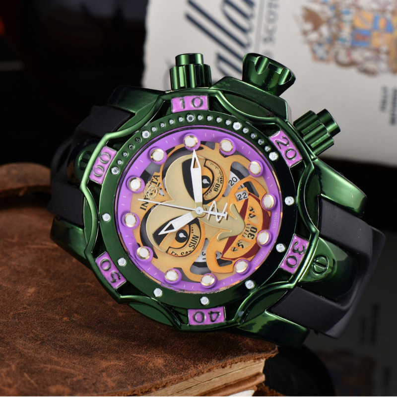 Invicta Fantasy Clown New Model in Stock, Hot-Selling in Brazil, Invicta Series Men's Steel Band Quartz Watch Invicta Fantasy Clown New Model in Stock, Hot-Selling in Brazil, Invicta Series Men's Steel Band Quartz Watch