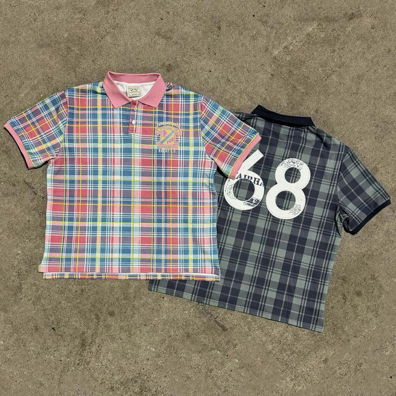 American Retro Ins Street Style Polo Shirts for Men and Women, Same Style Patterned T-Shirts, New Summer European and American Cross-Border Clothing American Retro Ins Street Style Polo Shirts for Men and Women, Same Style Patterned T-Shirts, New Summer European and American Cross-Border Clothing