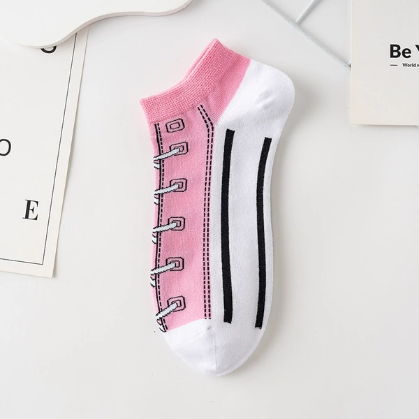 Canvas socks ~ light pink