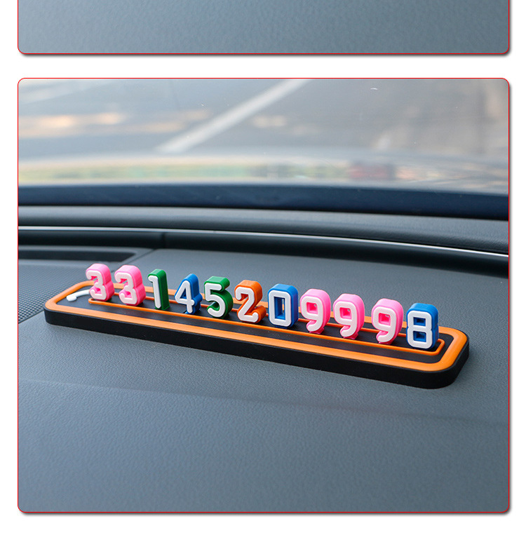 New Bevis 4D Simple Parking Card Car Temporary Parking Plate Mobile Car Phone Number Plate Processing Customization