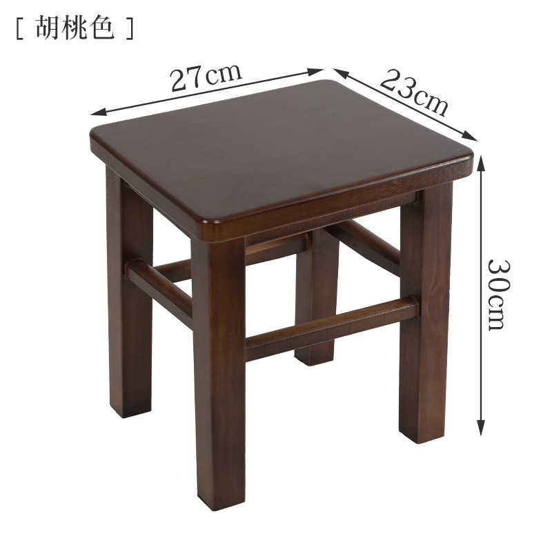 Fábrica directa de taburetes de madera sólida, taburetes domésticos, comedor comercial, escuela, taller de fábrica, estilo chino moderno simple image 13