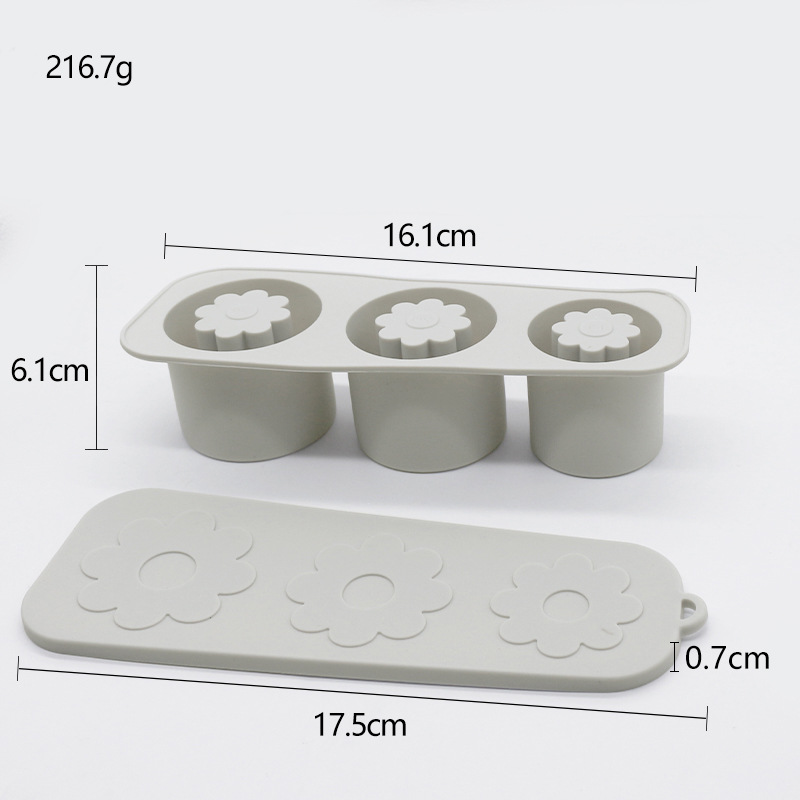 Ventas transfronterizas calientes Stanley Hielo Flor encantadora fácil de desmoldear molde de hielo de grado alimenticio Hielo de silicona Hielo