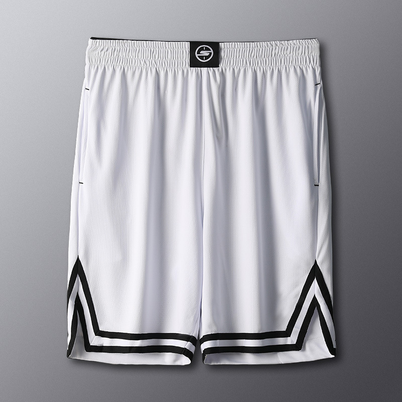 Pantalones cortos de baloncesto hombre sobre la rodilla sueltos pantalones de entrenamiento de verano americano pantalones deportivos de playa rosa