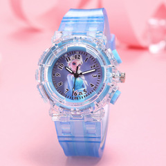 Frozen children's watch fashion creative colorful luminous light watch boys girls children's watch manufacturer wholesale