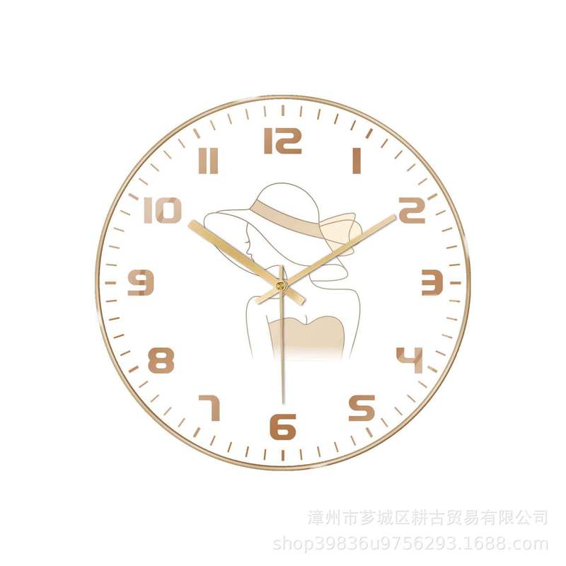 12inch 子猫時計寝室の壁時計リビングルームシンプルな創造的な文学パーソナライズされた時計サイレント時計クロスボーダーホット|undefined
