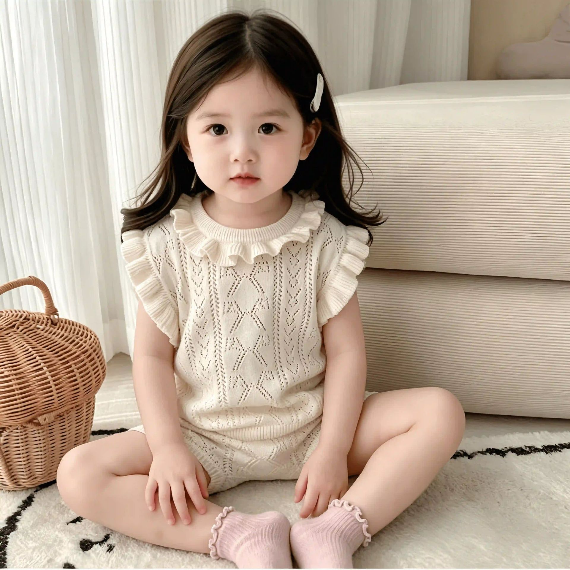 Children's summer knitted sweater