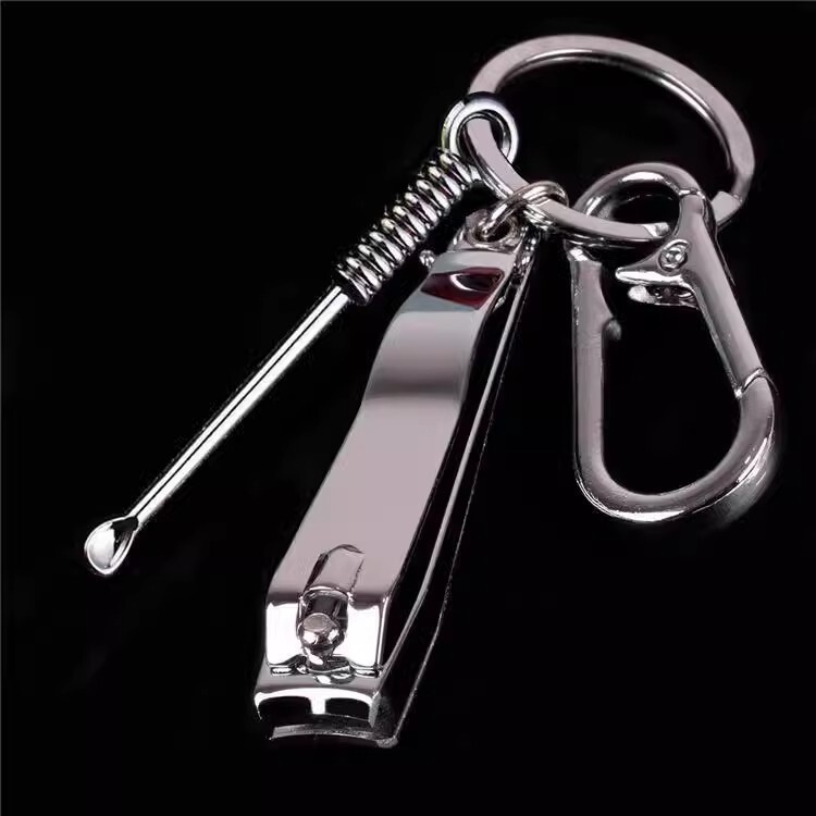 Nail Clipper Keychain Ear Pick Set, Slanted Nail Clipper Set, Keychain Pendant, Flat Nail Clipper Set for Home Use Nail Clipper Keychain Ear Pick Set, Slanted Nail Clipper Set, Keychain Pendant, Flat Nail Clipper Set for Home Use