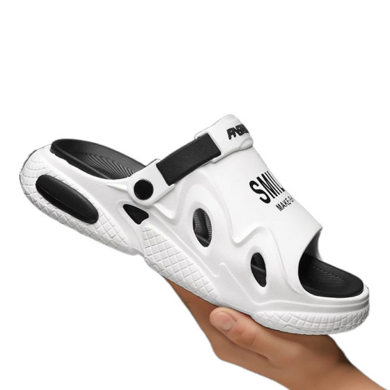 2025 Summer New Men's Slippers Outer Wear Thick Slippers Explosive Lightweight Breathable All-match Home and Out Sandals