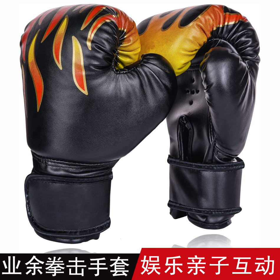Guantes de boxeo para niños Equipo de protección de boxeo para niños Guantes de fitness Taekwondo Guantes de entrenamiento amateur para interiores Pérdida de peso