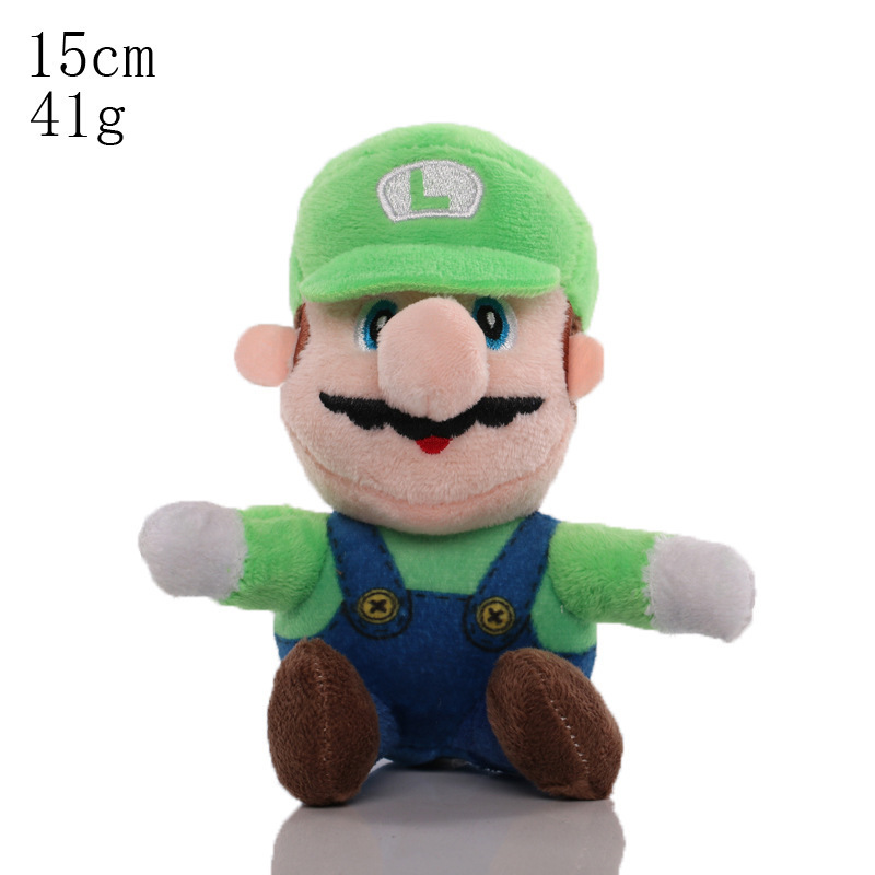 批发Super Mario玛丽马里奥蘑菇毛绒公仔玩偶8寸抓机娃娃|undefined