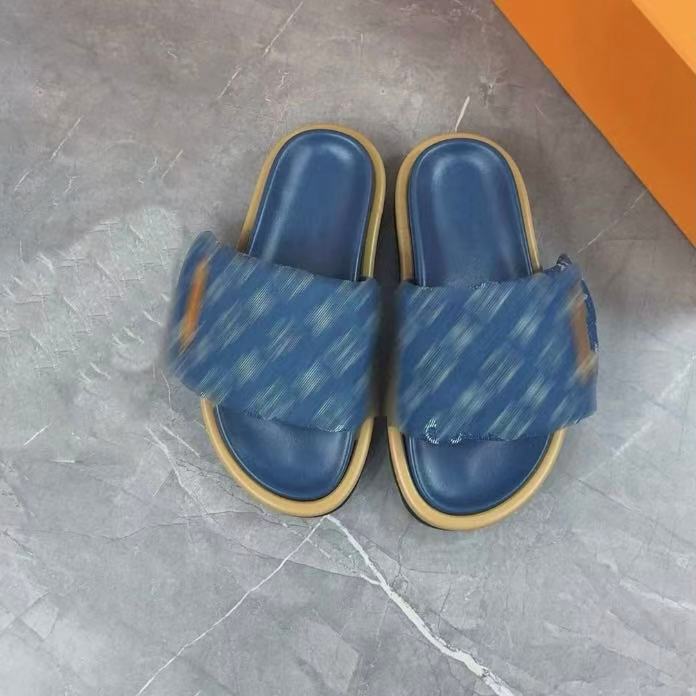 2025 burro pantuflas mujer velcro fondo grueso arrastre rojo verano relieve plano cuero pareja playa